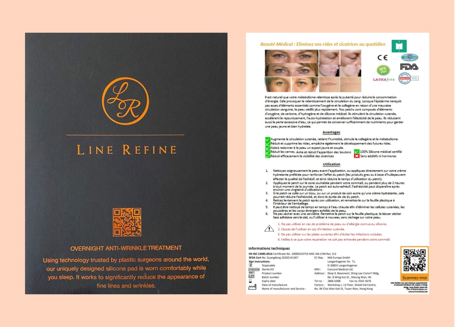 Patch anti rides du front - LINEREFINE - Line Refine